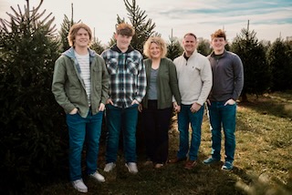Nathan Redmond, AI Transformation Leader and Consultant in Troy, Ohio with his family